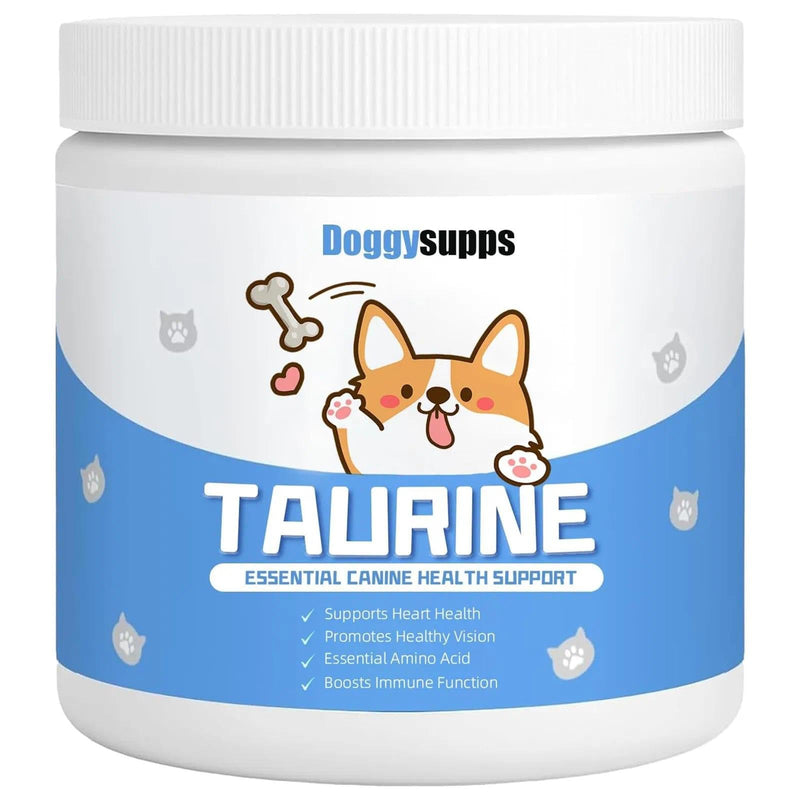 Doggy Supps Taurine - Taurine Supplement for Dogs - Immune Support, Boost Energy & Vitality, Skin & Coat Health for Heart, Vision & Daily Wellness - 200 Grams (1pc) 1pc