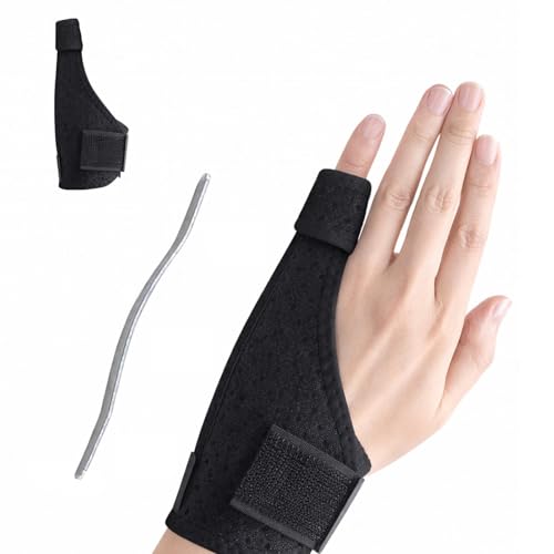 1PCS Pinky Finger Splint, Hand Splints for Straightening Fingers, Pinky Finger Brace, Pinky Splint for Arthritis, Tendonitis, Metacarpal Support, Adjustable Splint for Pinky Finger(Black)(Left) Left