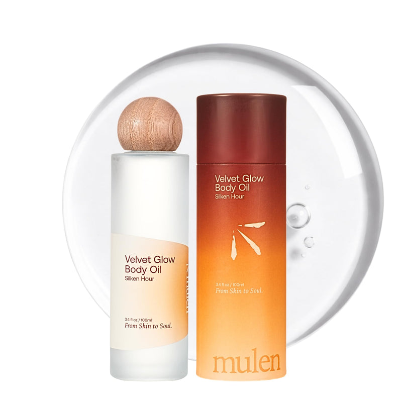 Mulen Dry Body Oil for Sensitive Skin, Hydrating & Moisturizing for Women After Shower Glow, Fast-Absorbing, Non Greasy Luxury Oil with Sea Fennel, Vitamin E, Patented Light Fragrance (3.4 Fl Oz)