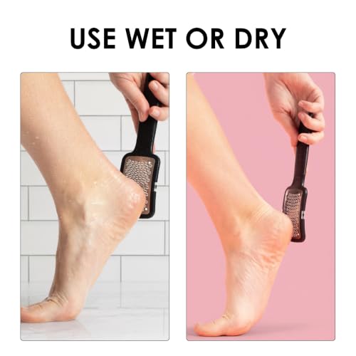 JAPONESQUE Wet Dry Callus Remover Foot File, Pedicure Tool for Removing Calluses and Rough Skin, Foot Scrubber for Heels and Dry Feet