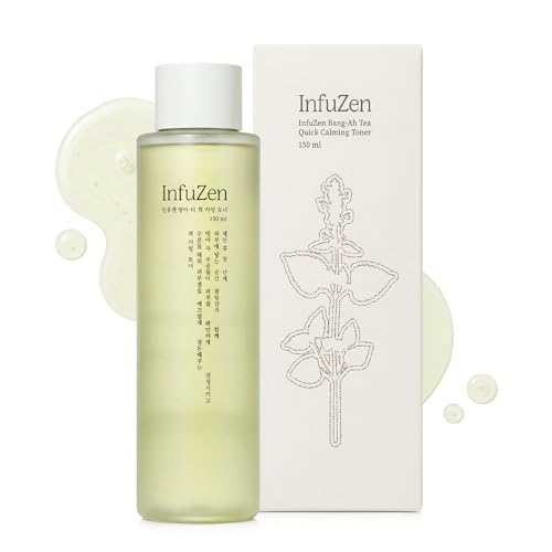 Bang-Ah Tea Cooling Facial Toner – Hydrating & Soothing Korean Mint Toner for Sensitive Skin, Lightweight Refreshing Korean Toner, 150 ml / 5.07 fl oz