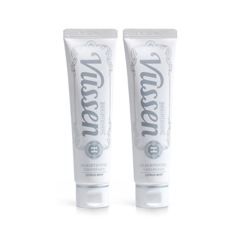 H Hydroxyapatite Toothpaste, Fluoride-Free Remineralizing Whitening Toothpaste for Sensitive Teeth & Enamel Repair, Citrus Mint Flavor, 4.2 oz (120g) (2-Pack) 2-Pack