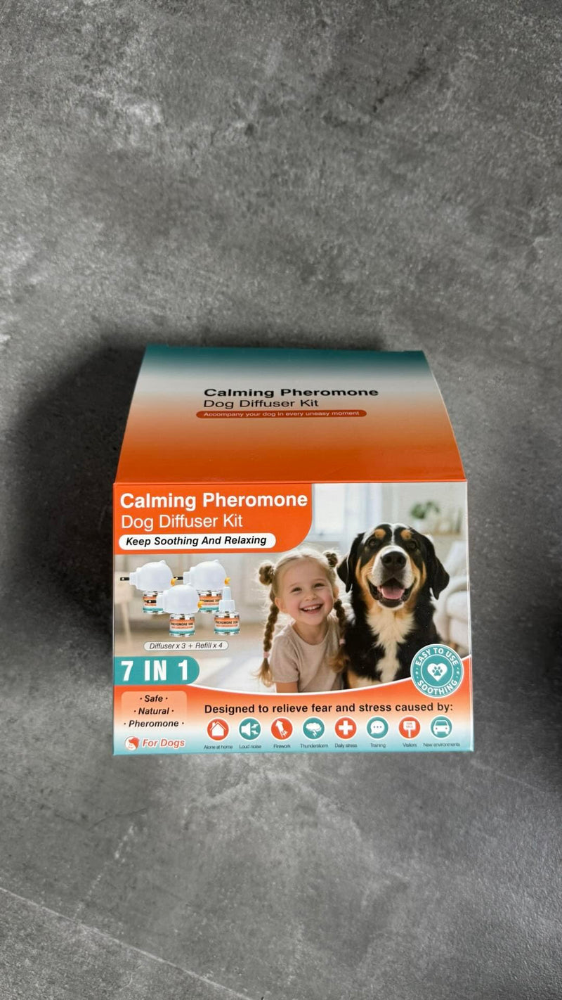 Dog Calming Pheromones Diffuser to Calm Pet 7 in 1 Advanced Kit Dog Anti Pee Diffuser