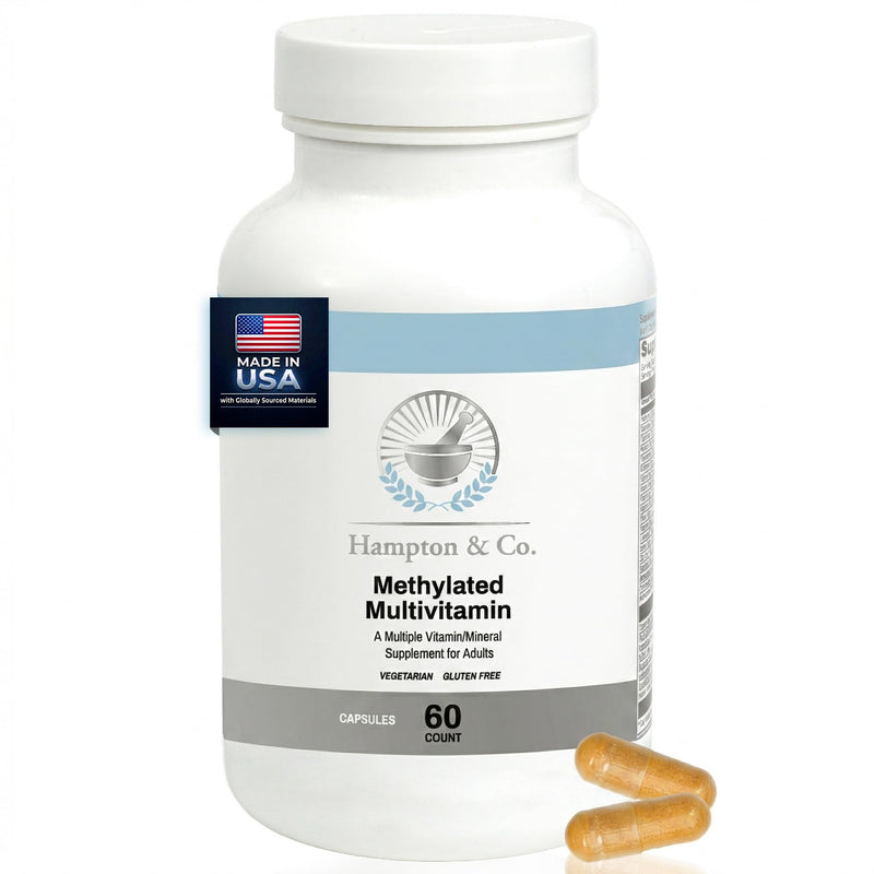 Methylated Multivitamin - Metabolic & Cardiovascular Support – Advanced B-Vitamin & Mineral Blend with Choline, Boron & CoQ10 for Bone Strength and Heart Health – 60 Count 60 Count (Pack of 1)