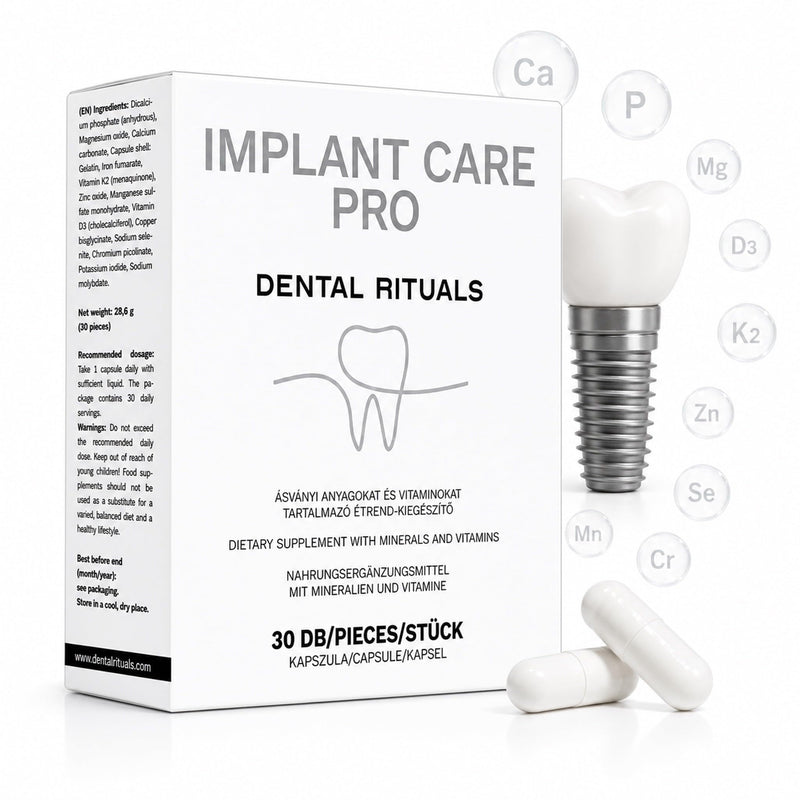 Implant Care PRO, Bone & Teeth Mineral Complex with Vitamin D3 + K2, Calcium, Magnesium, Zinc & Trace Minerals, Supports Normal Bones and Teeth, 1 Capsule Daily, 30 Count