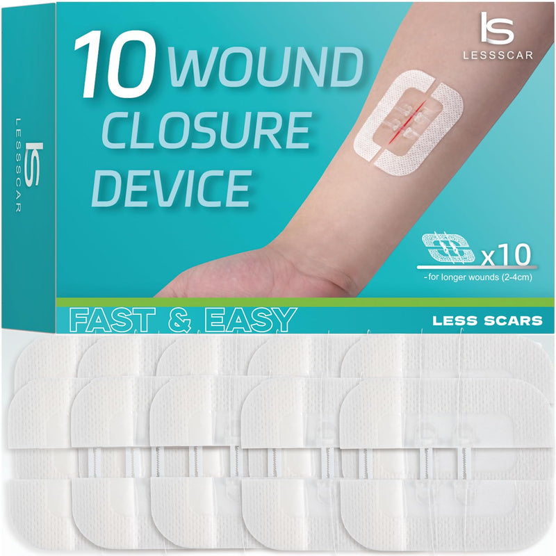 10Ct Sterile Butterfly Wound Closure Strips Bulk Pack W10