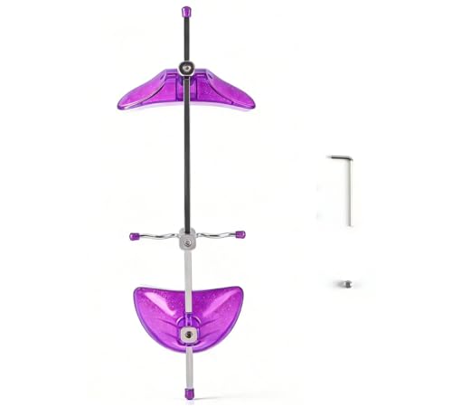Adjustable Orthodontic Face Mask, Extraoral Headgear for Maxillary Orthopedics, Stainless Steel & Non-Toxic Plastic Dental Appliance with Single Lever, Forehead Rest and Chin Cup (Purple) Purple