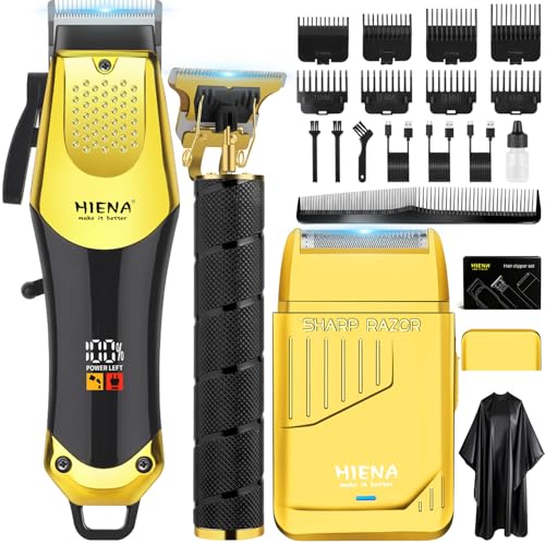 HIENA PRO Hair Clipper Set for Men,Beard Trimmer and Foil Shaver