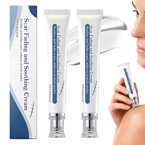 Scar Soothing Cream, Scar Removal Cream, Smoothing Cream for Scars, Gentle Care for Sensitive Skin, Helps Improve Appearance of Scars, Reduces Redness, For Skin Recover Smooth (2pcs-30g)