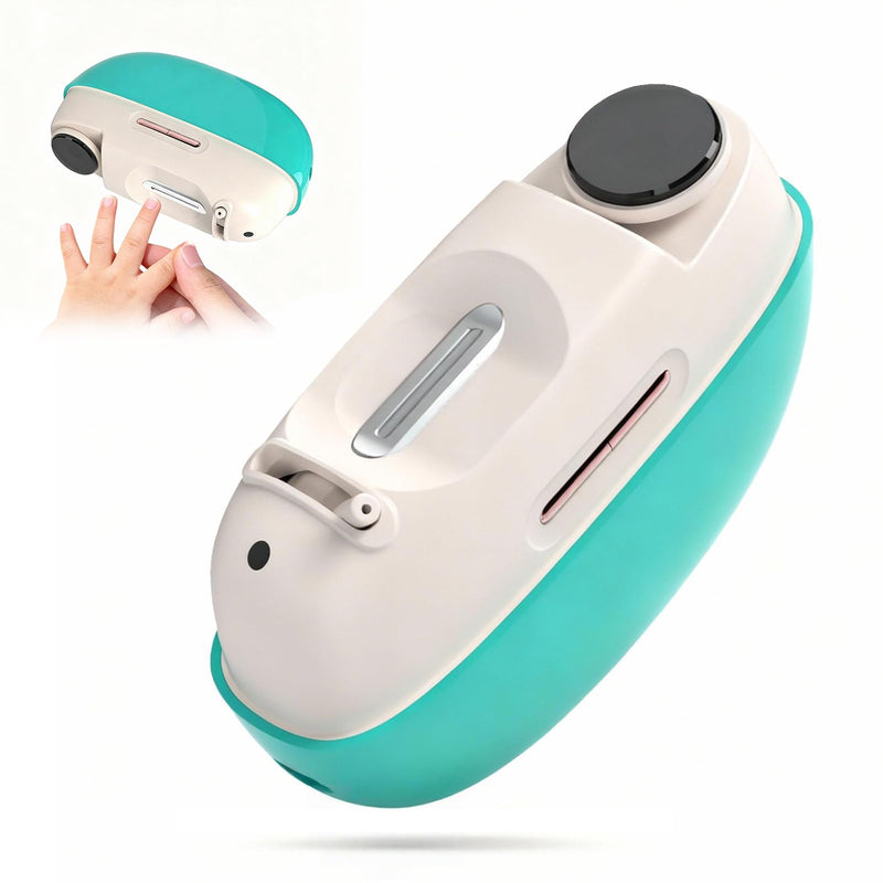Electric Nail Clipper,2026 Upgraded Adjustable 0.8-1.4mm Blade Opening for Thick&Thin Nail,Electric Automatic Nail Clipper & Trimmer for Seniors & Adults,Baby with LED Light Nail Scraps Storage Green - BeesActive Australia