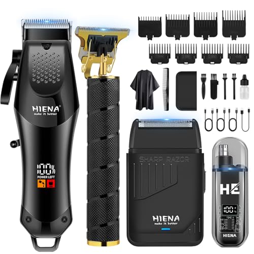 HIENA PRO Hair Clippers for Men, Barber Kit Trimmers for Men