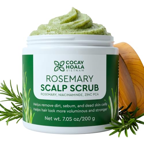 COCAY HOALA Rosemary Scalp Scrub, Scalp Exfoliator for Buildup, 7.05 Oz