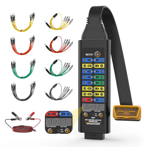 OBD2 Breakout Box 16-Pin CAN with Voltage Display & 120Ω Resistor Pro