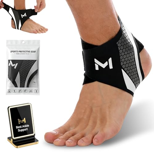 Ankle Brace for Men & Women,Adjustable Lace up Ankles Sock,Basketball Ankle Stabilizer with Straps,Adjustable Foot Ankle Orthopedic Grade Tendonitis Protection (Gray) Gray