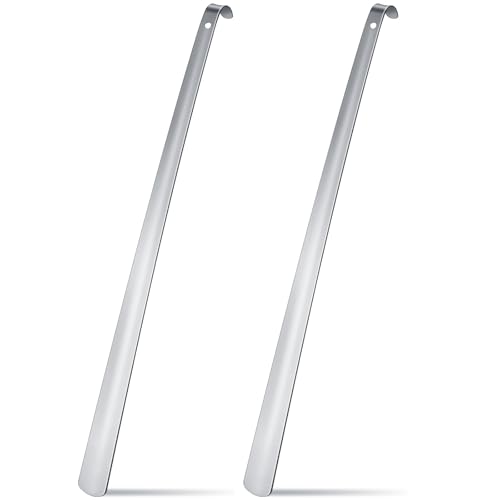 1 Pcs 31.5'' Extra Long Metal Shoe Horn for Elderly, Silver 31.5'' 1