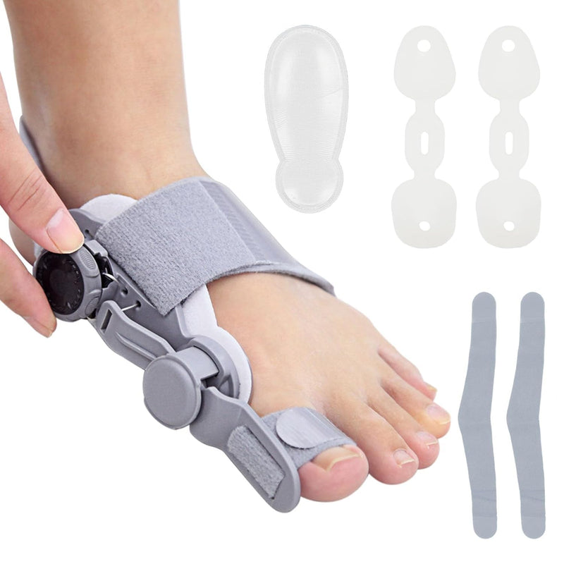 Bunion Corrector for Women Big Toe Straightener,Bunion Relief with Soft Silicone Pad,Breathable & Anti-slip Suitable for Left/Right Feet,Gray,1Pack Gray 1Pack