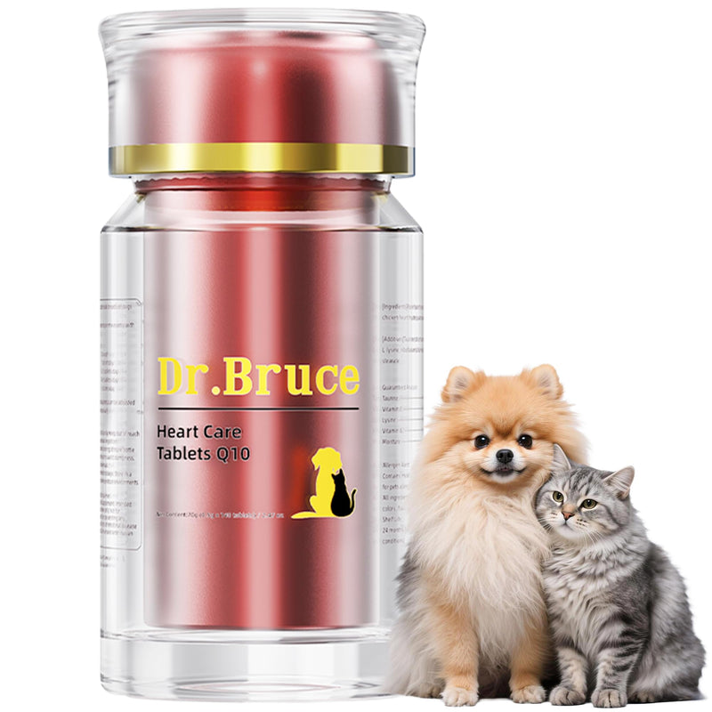 Cardio Bites for Cat & Dog - Cat & Dog Heart Supplement with Taurine,L-lysine,L-Carnitine, & CoQ10 - Promotes Normal Circulation and Heartbeat，Dog Heart Health Supplement- 140 Soft Chews