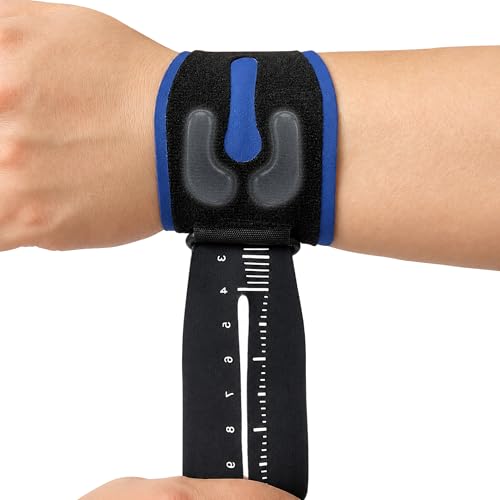 Ultra-Thin TFCC Wrist Brace, 3D Gel Pad, Navy Blue, 1-Pack