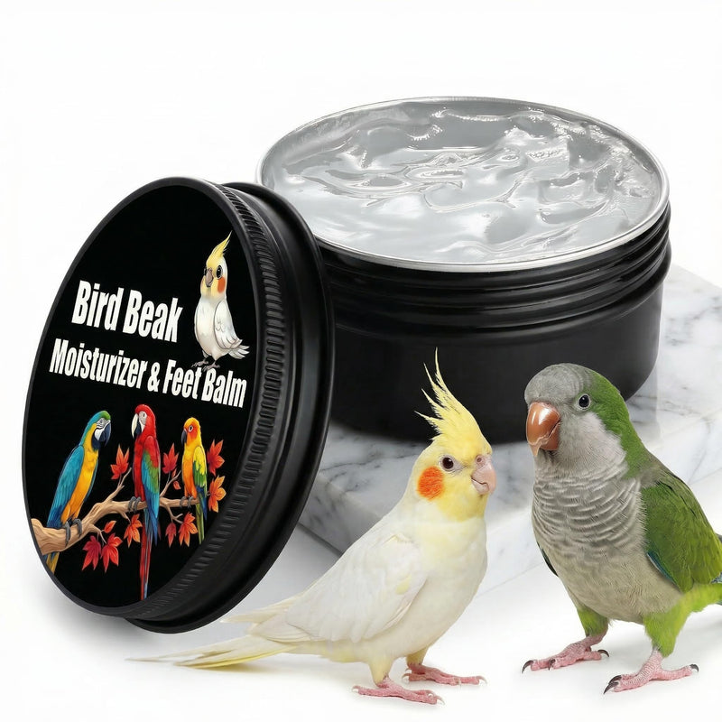 2.7 Oz Parrot Beak & Feet Balm, Bird Beak Oil & Moisturizer for Dry Cracked Skin, Foot Care Cream for Parrots, Cockatiels, Parakeets, Natural Bird Grooming Treatment
