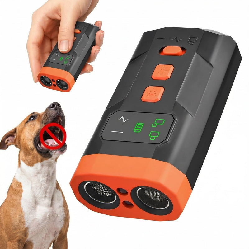 2026 New Ultrasonic Dog Bark Deterrent Device, 33FT Effective Range Indoor Outdoor Use, Safe & Humane Rechargeable Bark Control with Child Safety Lock to Effectively Correct Dog Barking Behavior