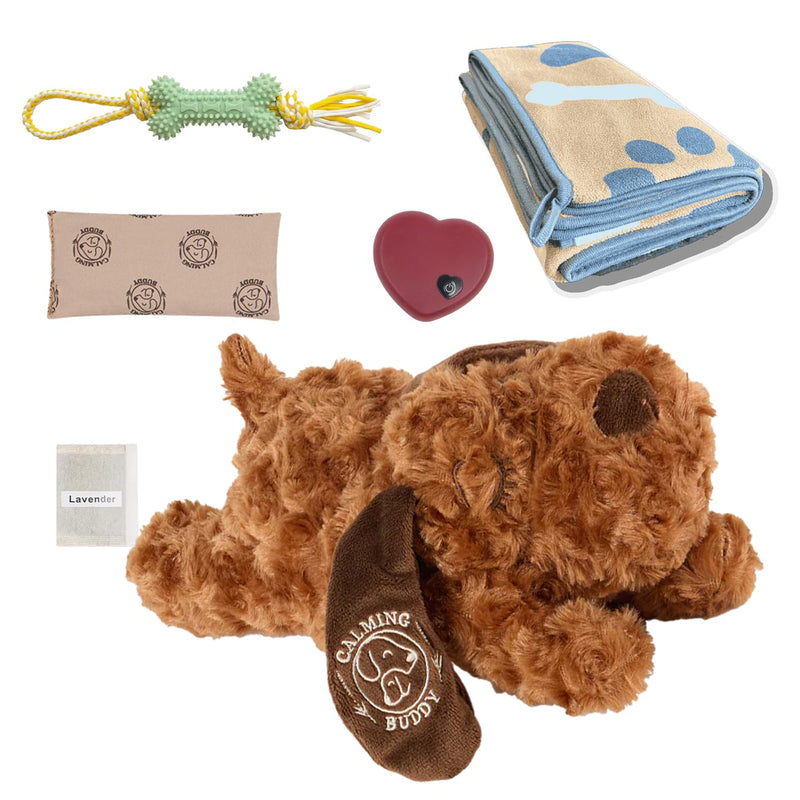 Little Buddy - Puppy Hearbeat Toy for Small Puppy, Anxiety Relief with Reusable Heat Pack and Lavender, Sleep Aid for Dogs, for Medium and Small breads (Little Buddy Kit) Little Buddy Kit