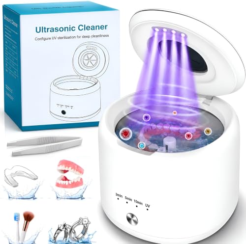 Ultrasonic Retainer Cleaner Machine 45kHz, Dental Ultrasonic Care Cleaner