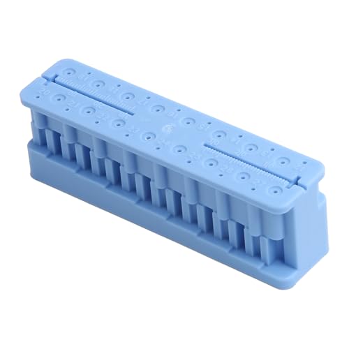 Dental Endodontic Measuring Tools Ruler Endo Files Block Blue