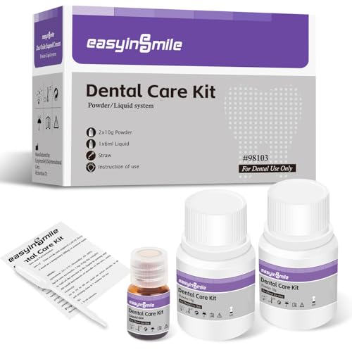 Tooth Repair Kit for Broken Teeth, Dental Cement Temporary Filling Zinc Oxide Eugenol Glue for Chipped Missing Teeth,Crowns & Bridges White
