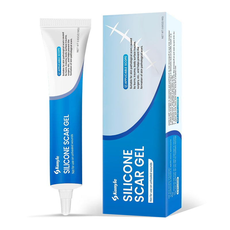 Silicone Scar Gel, Scar Cream, Advanced Scar Stick for Surgical Scars, Stretch Marks, Keloid Bump Removal, Old and New Scars 0.63oz (18g) 0.63 Ounce