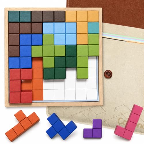 Wooden Tile Matching Game for Seniors with Dementia, 40 Patterns