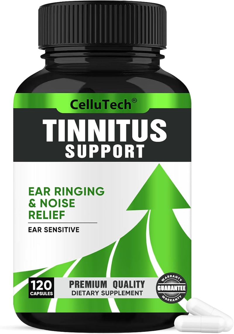 Tinnitus Relief for Ringing Ears Supplement 1200MG,Supports Hearing Loss & Ear Health- Help Ringing in The Ears & Tinnitus Symptoms,120 Capsules(60-Day Supply) Original - BeesActive Australia