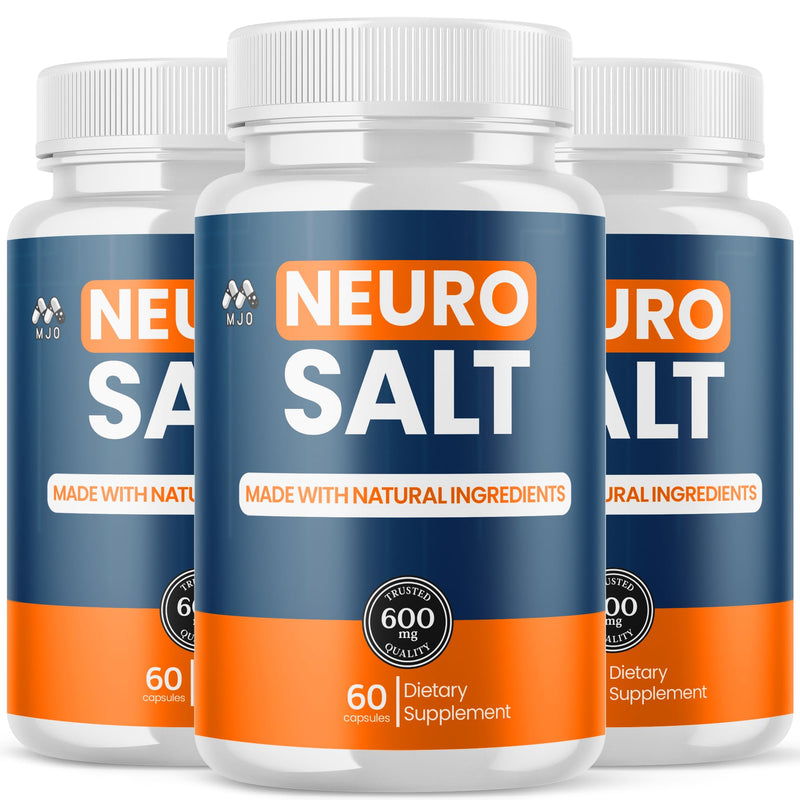 (3 Pack) Neuro Salt Capsules, Official Neuro Salt Supplement (180 Capsules)