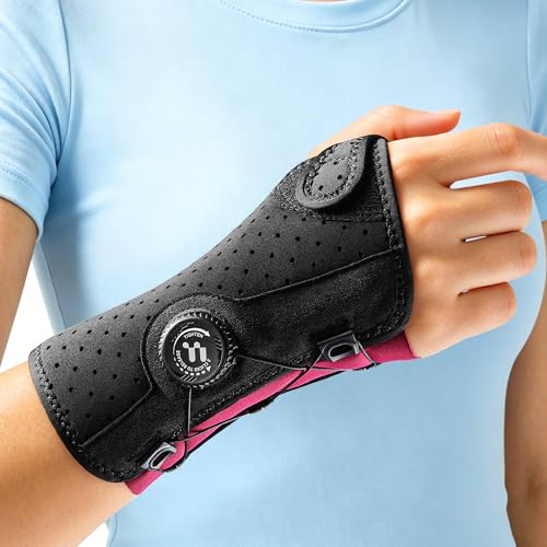 Carpal Tunnel Wrist Brace, Dial Adjustment for Easy Wearing S/M Right