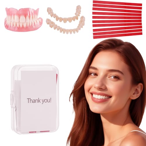 Diy denture kit convenient and easy Asettlekit diy dentures kit at home complete make your own dentures kits for top and bottom of temporary repair missing teeth Carmine