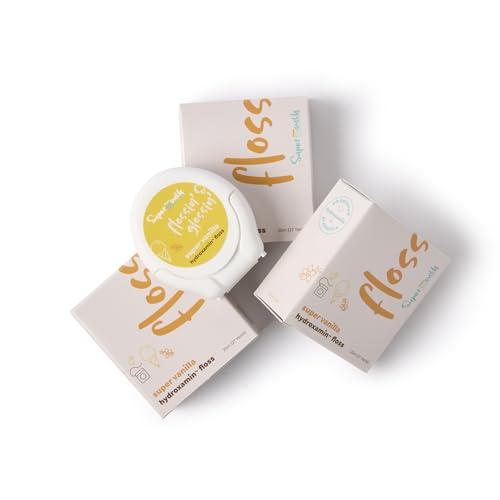 SuperMouth Nano Hydroxyapatite Floss, Fluoride Free, 3 Pack, Vanilla 1 Count (Pack of 3)