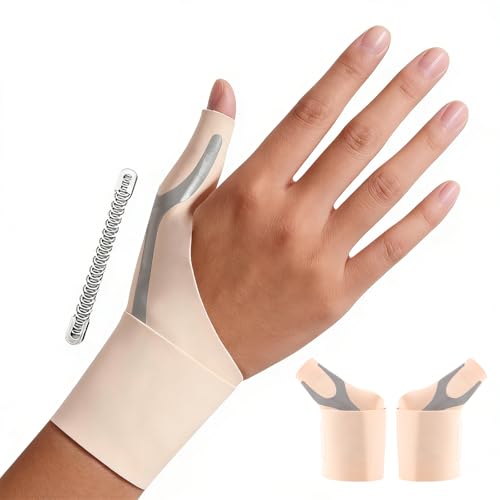 Thumb Wrist Brace for Arthritis & Carpal Tunnel Pain Relief,1 Pair Beige Medium