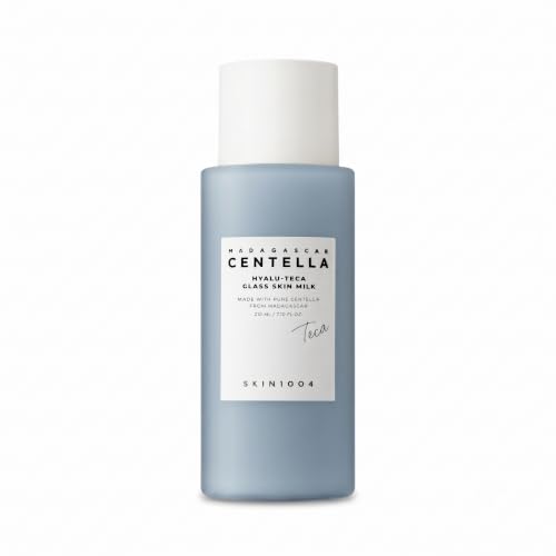 SKIN1004 Hyalu TECA Glass Skin Milk, Hydrating Face Moisturizer for a Dewy Glow, Milky Toner with Hyaluronic Acid for Deep Moisture, Peptides for Elasticity, Korean Skin Care, 7.10 fl.oz / 210ml