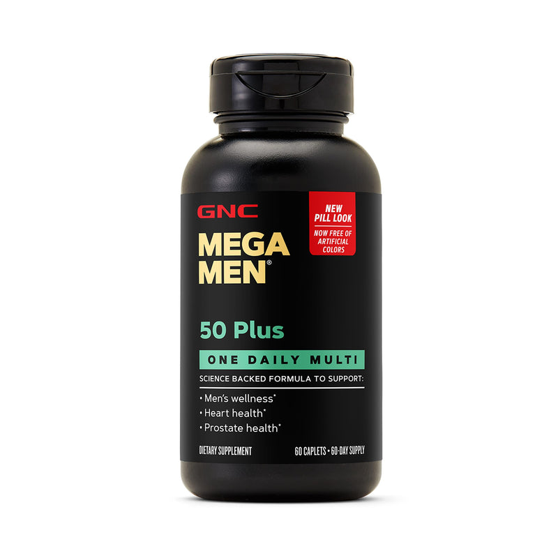 GNC Mega Men 50 Plus One Daily Multi, 60 Count, 60 Servings