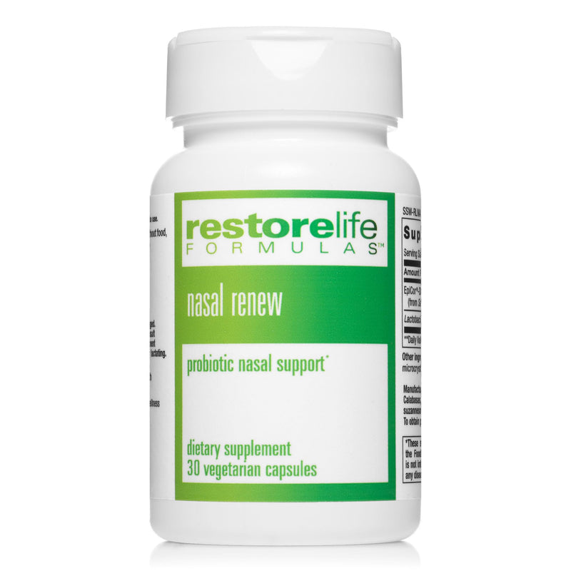 SUZANNE Somers RestoreLife Formulas Nasal Renew, 30-Day Supply | EpiCor & L-92 Probiotic, Targeted Seasonal Support, Clear Airways, Comfortable Eyes & Skin