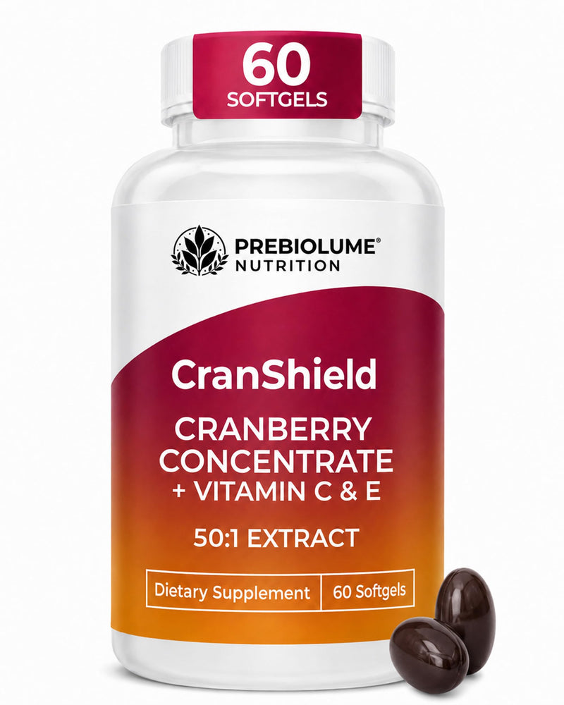 Cranberry Pills for Women - 252mg Concentrated Extract Cranberry Pills for Urinary Tract Wellness - 50:1 Ratio Fortified With Vitamin C & E Antioxidants for Women - No Added Sweetening, 60 Softgels