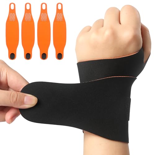 VZZNN 4 Pack Wrist Brace Support for Carpal Tunnel