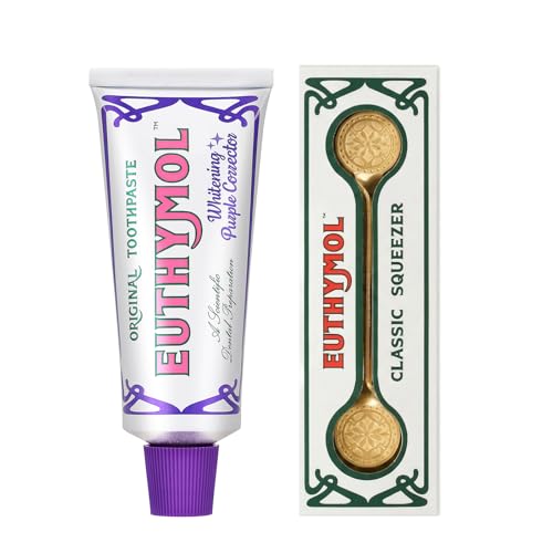 EUTHYMOL Vintage Purple Whitening Duo - Purple Toothpaste & Gold Squeezer