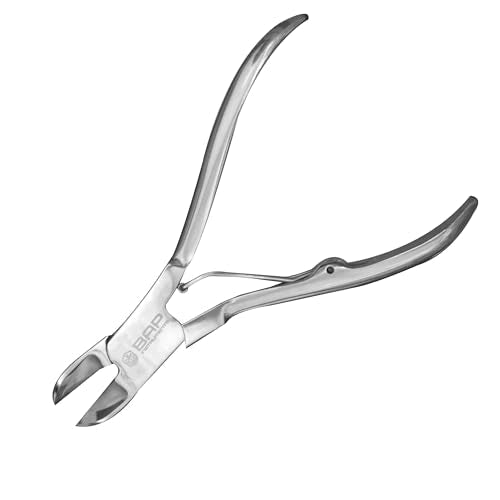 Nail Pliers for Ingrown & Thick Toenails – Professional Heavy Duty Stainless Steel Nail Cutter for Pedicure & Foot Care (Small) Small