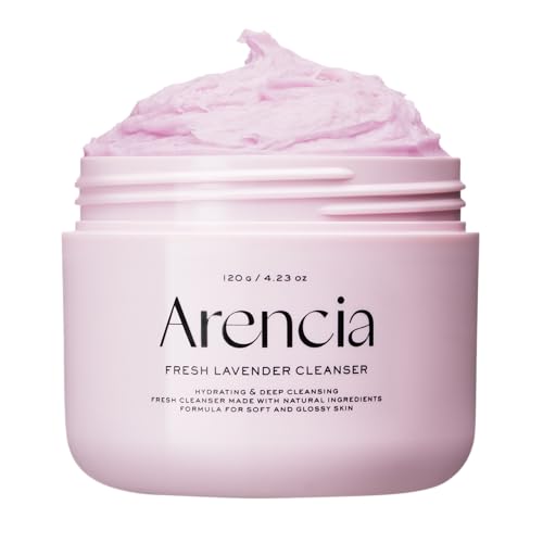 ARENCIA Fresh Lavender Rice Mochi Face Cleanser, Pore Care, Daily Deep Cleansing for Clean & Refreshed Skin, 120 g (4.23 oz) 4.23 Ounce (Pack of 1)
