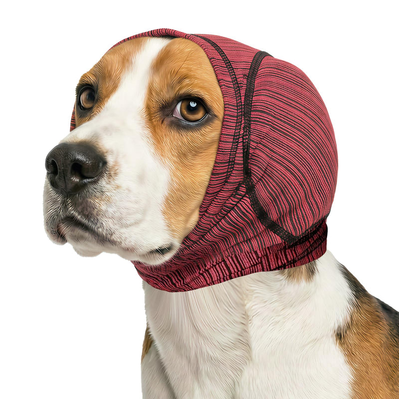 Dog Ear Muffs for Anxiety Relief & Noise Cancelling, Calming Hoodie for Grooming, Bathing, Thunder, & Fireworks,Pink S Pink Small