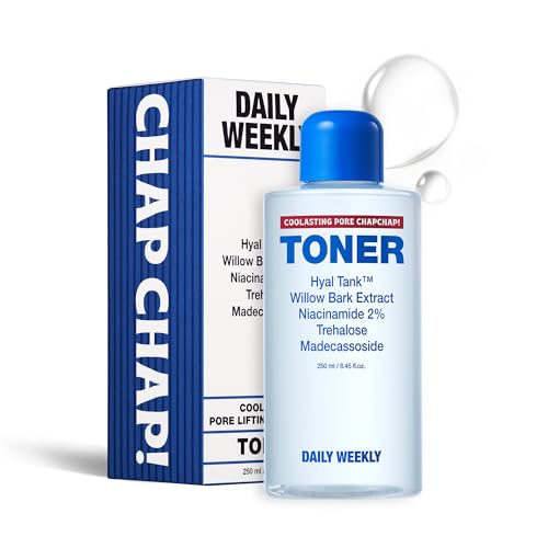 Daily Weekly Coolasting Toner | Korean Cooling Face Toner for Men, Pore Refining & Oil Control, Aftershave Toner (8.45 fl oz/250ml)