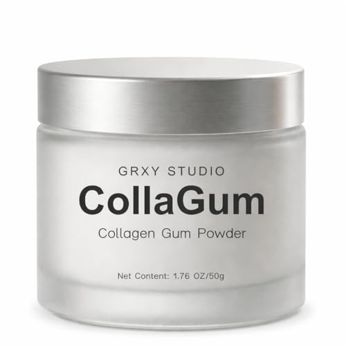 Collagen Tooth Powder, Collagen Gum Powder with Hydroxyapatite & Natural Vitamins for Daily Gumline Care, Peppermint Oral Care Powder for Brushing Routine, 1.76oz
