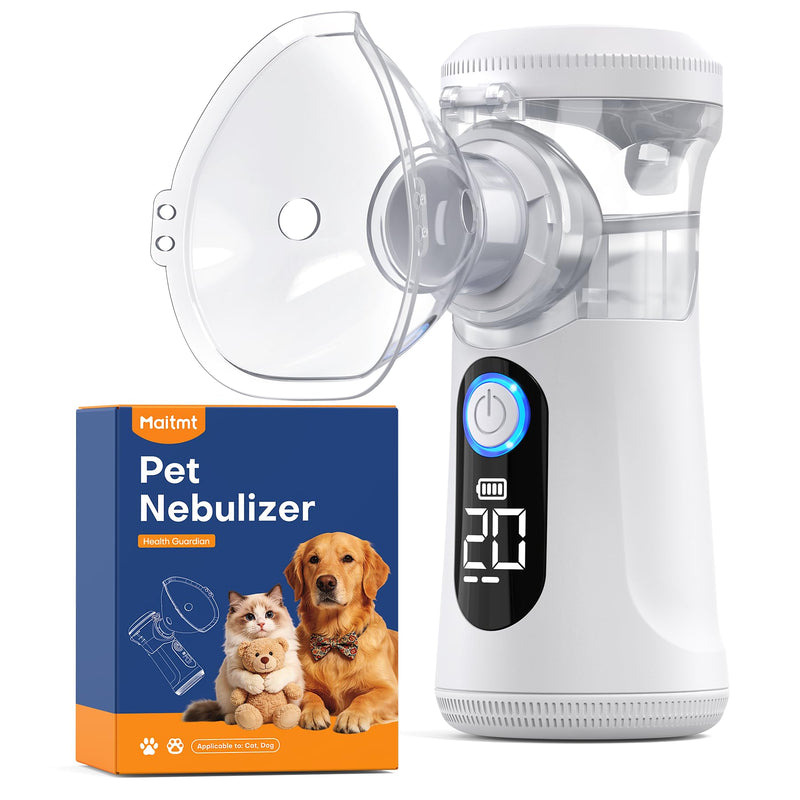 Cat and Dog Nebulizer-Low-Noise Respiratory Inhaler for Pet Breathing Problems, Ideal for Small to Medium Pets