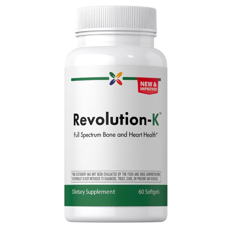 Stop Aging Now - Revolution-K Supplement - with Vitamin A, D, & K - 60 Softgels