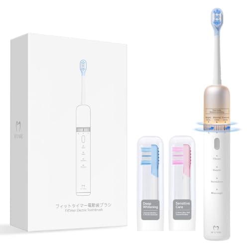 FitTimer Sonic Electric Toothbrush,3Timer Modes, 42000 VPM,147-Day